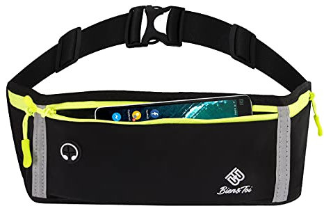 Ceinture de Course Smartphone, Banane de Sport Etanche/Sac Running Belt/Sacoche Pochette Telephone Portable/Etui iphone/Samsung/Huawei/xiaomi/redmi/reglable de S au 5 XL pour Homme/Femme
