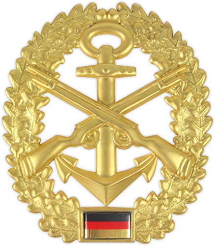 Original Bundeswehr Barettabzeichen aus Metall in verschiedenen Sorten zur Auswahl Farbe Marinesicherung/Abzeichen