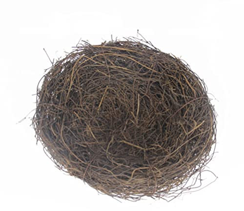 SOIMISS Künstliches Vogel Nest Rattan Vogel Nest Natürliche Zweig Vogelhäuser Simulation Osterei Vogel Haus Kunst Handwerk Hochzeit Dekoration (15 cm)