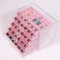Nwvuop Clear Acrylic Jewellery Box Jewellery Organiser with 5 Drawers for Women Jewelry Storage Box for Rings Earrings Necklaces, Pink