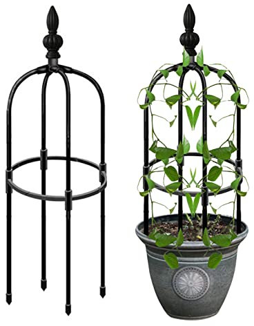 Stronrive Rankhilfe Obelisk - Metall Garten Rankhilfe Pflanzenstützen Rankkäfige Rankhilfe Für Pflanzen Kletterturm Für Blume Rankhilfen Für Kletterpflanzen Spaliere Und Rankhilfen Für Rosen, Reben