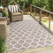 carpet city Teppich Outdoor Wetterfest - Beige - 120x170 cm - Marokkanisch - Balkon Teppich Wasserabweisend - In-& Outdoor Teppiche für Terrasse, Garten, Küche, Bad oder Wohnzimmer