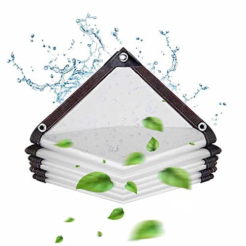Lona Transparente Impermeable 2 x 3m - Adecuada para Exteriores, Camping, Jardín y Coche