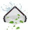Bache Transparente 2 x 3m, Protection Extérieure Imperméable avec Œillets pour Bois de Chauffage, Jardin, Voiture