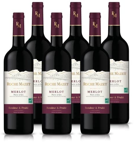 Roche Mazet – Rotwein Trocken – Merlot – Pays d'Oc IGP – Terra Vitis – (6 x 0,75 l)