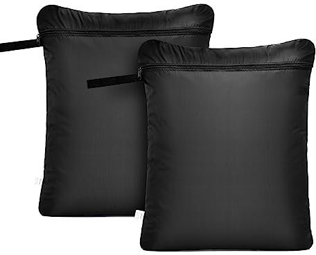 OTraki Bolsa Húmeda Seca 50 x 60cm 2PCS Wet Bag Grande Reutilizable Bolsa Impermeable Ropa Mojada con Cremallera Bolsa Ropa Sucia Gimnasio para Hogar, Natación, Viaje, Playa, Piscina
