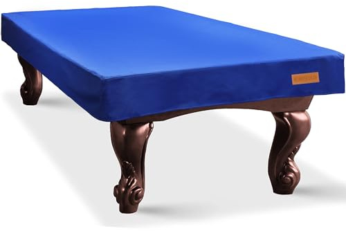 K-Musculo Pool Table Cover, Heavy Duty Leatherette Billiard Table Cover, Waterproof and Tearproof, 7/8/9 Foot Fitted(Midnight Blue, 9FT)