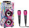 Trendix - Karaoke Infantil Party Edition | Regalos Comunion Niña | Altavoz con Microfono | Karaoke 2 Microfonos Radio FM, USB, Bluetooth Y SD | Karaokes Niña |