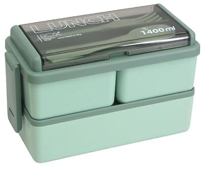 Enndily Lunch Box Adults Bento Box with Compartment Snack Box Lunch Containers for Work and School Bento Boxes for Adults Microwave Safe