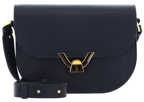 Coccinelle Dew Crossbody Grained Leather Midnight Blue