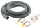 Kexpery Kit d'installation de tuyau de pompe de cale flexible en PVC avec 2 colliers de serrage pour bateau