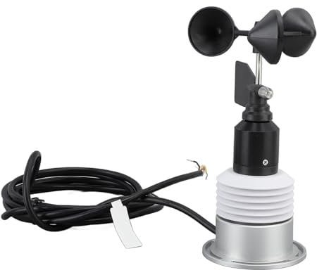 Home Weather Station, DC5V 5 in 1 Weather Sensor Measures Wind Speed, Wind Direction, Air Temperature, Humidity, Air Pressure, Wired High Accurate Weather Station Sensor for Oudoor