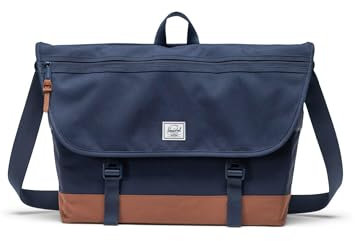 Herschel Unisex Cove Messenger Kuriertasche, Marineblau/Sattelbraun