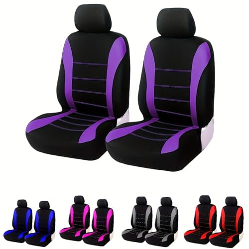 YYFYYDS 9pcs Autositzbezugssets,kompatibel mit Skoda Kamiq,Sitzschoner,5-purple