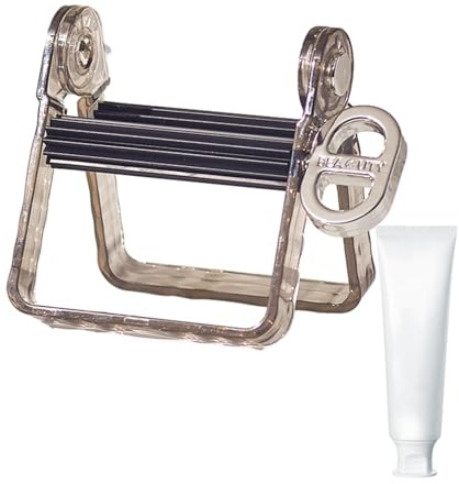 Rolling Tube Paste Dispenser - No Drilling Rolling Tube, Toothpaste Squeezer | No Waste Toothpaste Roller with Clockwise Rotation, Squeeze Tool No Waste for Toothpaste Hand Cream Makeup Remover