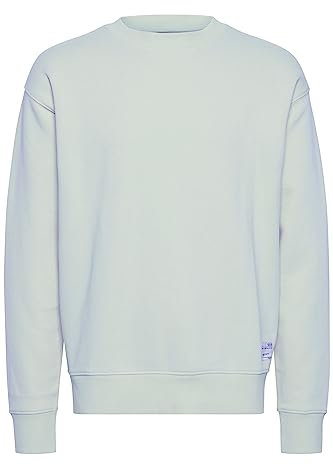 !Solid SDLenz Herren Sweatshirt Pullover Pulli mit Rundhalsausschnitt Langarm Rippbündchen Regular fit, Größe:3XL, Farbe:Ice Flow (134404)