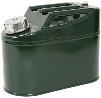 Dickly Bidon d'essence en métal de 5 L, réservoir d'essence, baril de stockage d'huile, pratique pour une utilisation d'urgence, conteneur