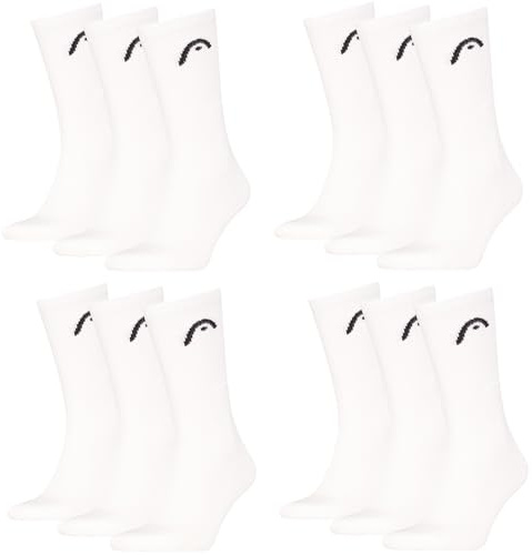 HEAD Herren Damen Sportsocken Crew Style im 12er Pack