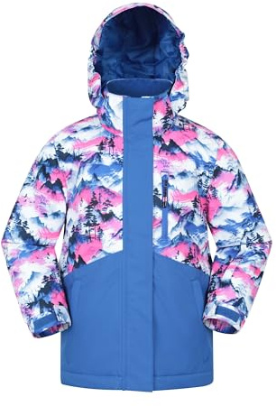 Mountain Warehouse Himalayan Wasserdichte Kinder Skijacke - atmungsaktive Kinder-Winterjacke, versiegelte Nähte, abnehmbare Kapuze, integrierter Schneerock