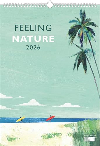 DUMONT - Rivers: Feeling Nature 2026 – Wandkalender 30x42 cm – Outdoor-Illustrationen von Henry Rivers, dekorative Poster im minimalistischen Design