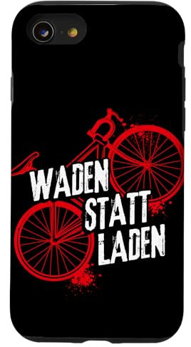 WADEN STATT LADEN Lustiges Fahrrad Hülle für iPhone SE (2020) / 7 / 8