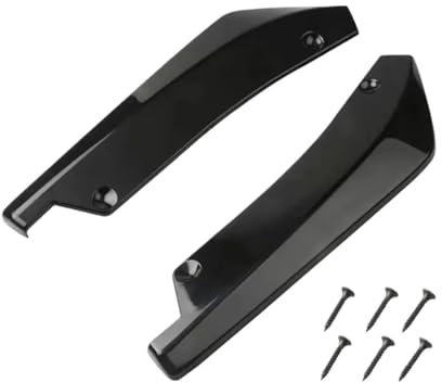 Kofferraumdachspoiler Für Polo Mk3 Mk4 Mk5 Mk6 Für GTI 86C 6N 6N2 6KV 6Q 9N 9N3 6R 6C Für AW Für BZ Hinten Stoßstange Lip Wrap Winkel Diffusor Splitter Canard Spoiler Auto Heckspoiler(Black)