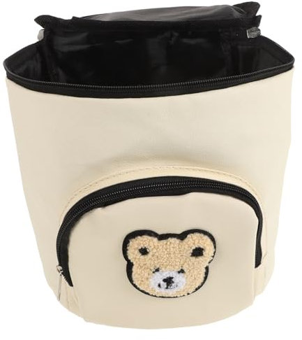 PEPLAYTAL Kinderwagen Tasche -aufbewahrungsorganisator Für Reisen Tragbare Hängende Aufbewahrungstasche Tragbare Spielzeugtasche Für Babys Babykorb Wäschekorb Beige -leder