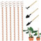 Pali di giardino di rame 6 pezzi da 12 pollici decorative stakes ad alto rendimento ecologico elettrocultura di elettrocultura antenna di giardinaggio in rame per piante, frutta e vegetablescopper