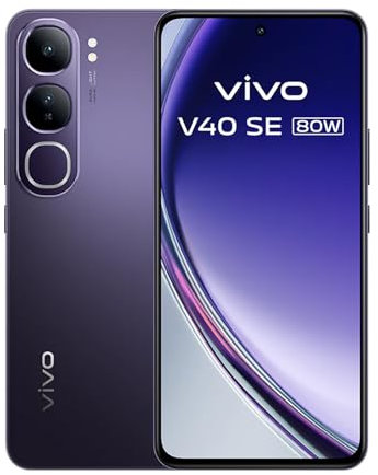 VIVO V40 SE 5G 80W Smartphone,Teléfono móvil 8GB+256GB - Pantalla AMOLED 6.67 120Hz, Cámara 50MP, Batería 5000mAh, Android 14, Negro(Sin Cargador)