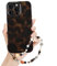 Newseego Case for iPhone 16 Pro Max, Tortoise Shell Leopard Print Pattern Cover with Chain for Girls Woman Cute Aesthetic Slim Flexible TPU Shockproof Case for iPhone 16 Pro Max-Retro Amber