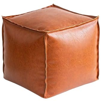 Generico Pouf con Contenitore - Poggiapiedi Moderno con Vanity,Pieghevole Versatile Comodo per Camera Ufficio Casa