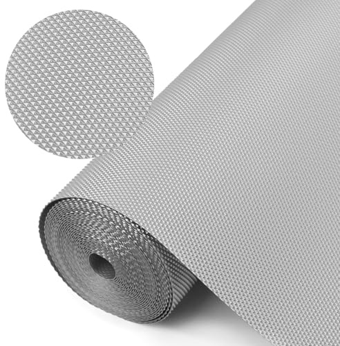 Schubladenmatte 50cm x 600cm Eva-Material Wasserdichtem Antirutschmatte Schubladenmatte Küchenschrankmatte Nicht Klebende für Schubladen Regale Schrank Kühlschrank