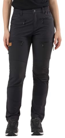 Swedemount Lofoten Outdoorhose Damen, Stretchstoff | 4-Wege-Stretchstoff, Schnelltrocknend, Atmungsaktiv, 4 Taschen, Verstärkte Knie und Gesäß, für Wandern