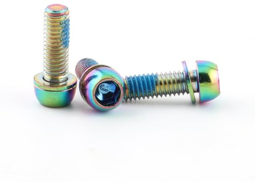 ZoraYorce 6 Stück M6 x 17 mm feste Schrauben für Fahrradscheibenbremse mit Dichtung, MTB, Rennrad, Bremssattel, Fahrrad Zubehör