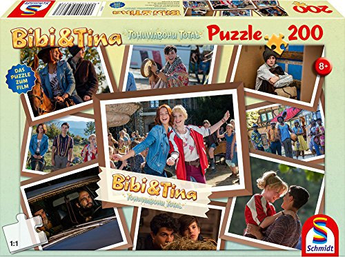 Schmidt Spiele Bibi Blocksberg/Bibi & Tina 56237, beige, Puzzle zum Film 4, Freundinnen für alle Fälle 200 Teile