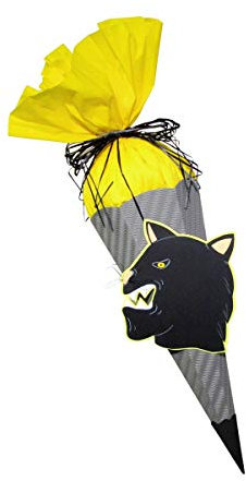 Schultüte Bastelset Panther vorgestanzt - Zuckertüte - aus 3D Wellpappe, 68cm hoch