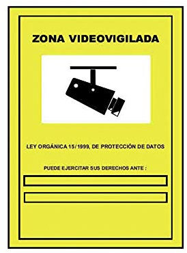 J G 08940 Videoüberwachungszone, zugelassen, mehrfarbig, 21 x 29 cm