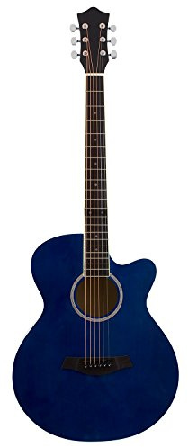 Blue Electro Acoustic Guitar for Beginners