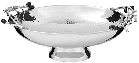 Miressa Grapes Fruit Bowl, Stainless Steel, Hammered Effect