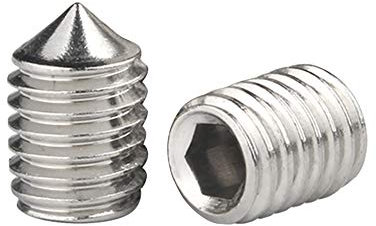 Xiedeai Herramientas Ferretería Clavos Pernos Punta Cónica Acero Inoxidable Tornillos Sin Cabeza - Hexagonal Tornillos de Fijación Rosca Métrica Llave Allen Prisioneros Máquina Tornillo M5 M6 M8