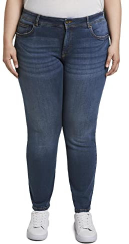 TOM TAILOR 206220222 Plusize Slim Fit Jeans Femme ,10119 - Used Mid Stone Blue Denim ,54 Grande taille