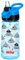 Nuby Push Button Flip-it Soft Spout Tritan Water Bottle, Blue Sharks, 18 Oz
