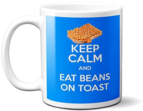 Keep Calm and EAT Beans ON Toast 11oz Ceramic Mug