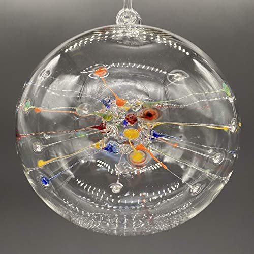 Glaskugel verschiedene Farben Weihnachtskugel Baumschmuck handgefertigt Unikat dekorativ