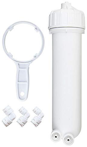 Lafiucy 3013 Umkehrosmose-Membran-Gehäuse 3/8 Zoll Quick-Connect Fittings, Schlüssel Ganzes Set, Kompatibel mit Ro Menbrane 400GPD