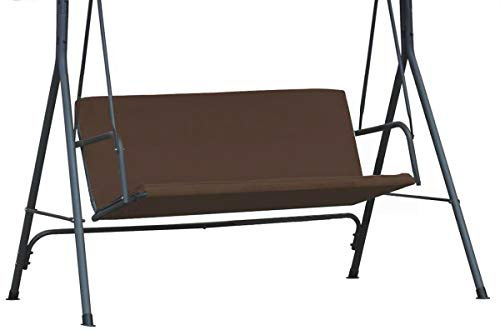 Ferocity Ersatz-schaukelsitzbezug für Hollywoodschaukel | 100 x 138 cm | Cordura Stoff Sitzbezug für Garten Schaukel Stuhlbezug | Wetterbeständig | 2- und 3-sitzer für den Außenbereich | Braun [101]