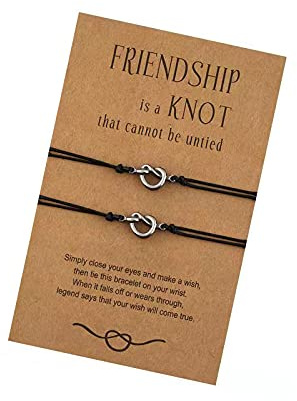 KunBead Jewelry Matching Friendship Bracelets Distance Best Friend Promise Wish Bracelets