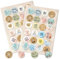 Spruchaufkleber, 48 Stück: Motivationssticker, Sticker mit Sprüchen, Aufkleber Sprüche Motivation, Klein, Geschenk, Zum Aufkleben, Erwachsene & Kinder, Spruch Positive Gedanken & Achtsamkeit, ⌀ 4 cm