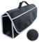 L & P Car Design Kofferraumtasche Organizer Autotasche Auto Kofferraum KFZ Tasche Toolbag Aufbewahrungstasche mit Klettverschluss (Schwarz grau)