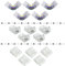 ENQIMAOYI 6-polige LED-Lichtleisten-Verbinder-Set enthält，LED-Streifen zu Kabelverbinder, LED-Streifen zu Streifenverbinder, L-förmige Lötverbinder, Befestigungsclips für SMD 5050 RGBCCT LED-Streifen